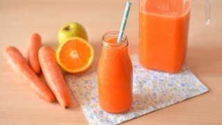 Carrot Apple amp Orange Smoothie  Quick amp Healthy Carrot Smoothie [upl. by Anividul]