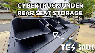 Tes Studio Cybertruck rear seat storage [upl. by Kinch]