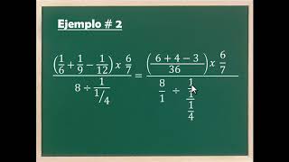 Fracciones Aritméticas  Ejercicios complejos o combinados [upl. by Enetsirk]