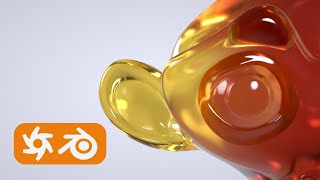 Gradient Glass Material  Blender amp Octane Tutorial [upl. by Nehtan]