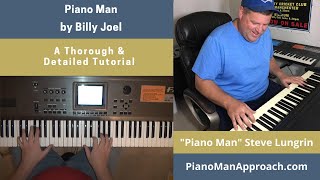 Piano Man Billy Joel Free Tutorial [upl. by Swehttam]