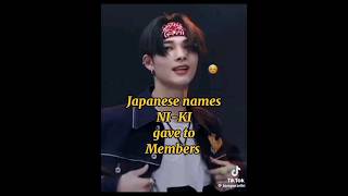 Japanese names for Enhypen members given by Niki kpop ehypen fypシ゚viral trending [upl. by Salvadore69]