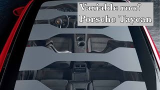 Variable roof control in Porsche Taycan 😎 [upl. by Cirnek]