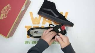 Vans SK8Hi Suede  Black Black  Unboxing  Walktall [upl. by Dalpe]