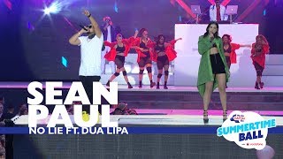 Sean Paul ft Dua Lipa  No Lie Live At Capital’s Summertime Ball 2017 [upl. by Ahseila]