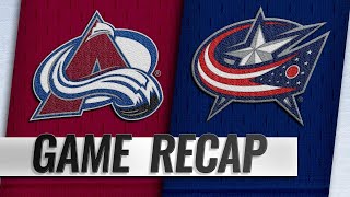 Foligno lifts Blue Jackets past Avalanche [upl. by Eibot136]