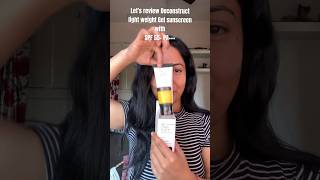 Review of deconstruct Gel sunscreen honestreview sunscreenalways [upl. by Christi]