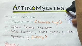 Actinomycetes  Micribiology  Handwritten notes [upl. by Chrisman]