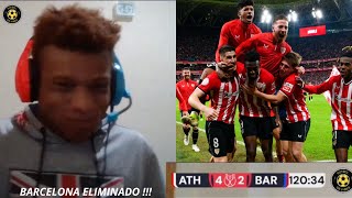 REACCIONANDO al Athletic Club vs Barcelona 42  ELIMINADOS [upl. by Elwina]