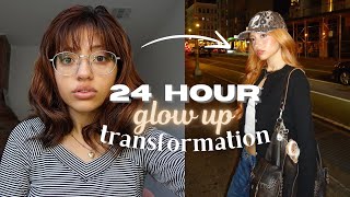 changing my ENTIRE appearance in 24 hours 💇🏼‍♀️✨GLOW UP TRANSFORMATION [upl. by Korella]