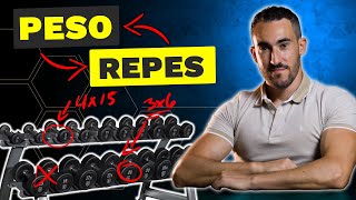 Así debes elegir el PESO Y LAS REPETICIONES para ganar más masa muscular [upl. by Omura]