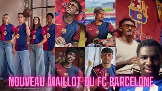 OFFICIEL  Le FC Barcelone dévoile son nouveau maillot domicile 20242025 🔴🔵 [upl. by Lamok]