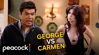 George Lopez  George Dealing with Carmen’s Teenage Antics [upl. by Bruckner]