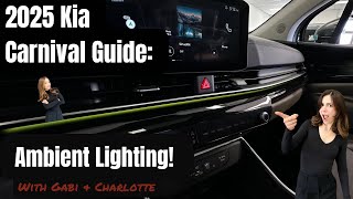 Ambient Lighting in the 2025 Kia Carnival  Kia Hyundai Class [upl. by Elexa]