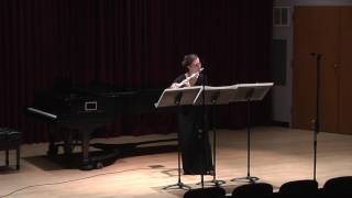 Saariaho  Laconisme de l’aile for flute solo with optional electronics [upl. by Ythomit703]