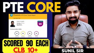 PTE CORE  Scored 90 Each in Every Module  Forever PTE  BY Sunil sir [upl. by Onirefes275]