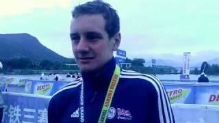 Ali Brownlee interviewed after winning the 2011 World Championship in Beijing [upl. by Revlys]