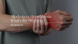 Hyperalgesia vs Allodynia What’s the Difference [upl. by Kucik]