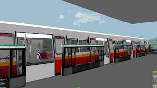 openBVE C151B at Expo New CBTC Door Animation [upl. by Aleehs88]