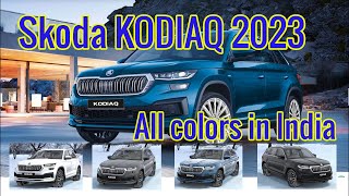 Skoda Kodiaq all colors in India 2023 [upl. by Etnaik]