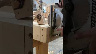 Drop cuts with the 10” makitaca followed by the most fun part of cutting a tenon [upl. by Ardnak290]