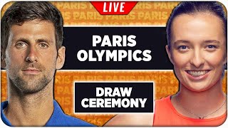 Paris Olympics 2024 • Draw Ceremony • LIVE Tennis Reaction Stream [upl. by Ecinom]