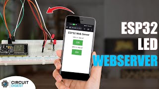 ESP32 Web Server with LED Control using Arduino IDE [upl. by Nyladnar]