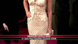 THROWBACK THURSDAY Marion Cotillard at the Oscars in Jean Paul Gaultier Couture [upl. by Eardnoed770]