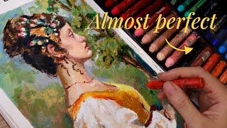 Paul Rubens Haiya Oil Pastels Review  demo [upl. by Merle]