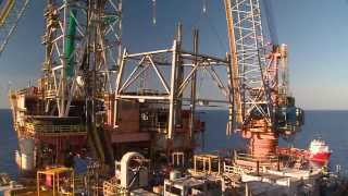 North Rankin Drill Derick Decommissioning [upl. by Nedi]