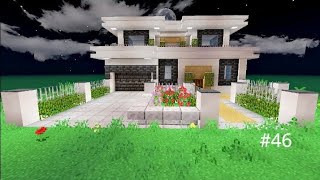 Minecraft build a house with parking 46 [upl. by Jolie]