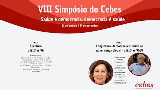 VIII Simpósio do Cebes  3110  mesas manhã [upl. by Alastair]