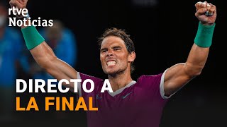 RAFA NADAL gana a BERRETTINI y jugará la FINAL del OPEN de AUSTRALIA  RTVE Noticias [upl. by Norab]