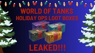 World of Tanks Holiday Ops Loot Boxes Leaked [upl. by Danete]