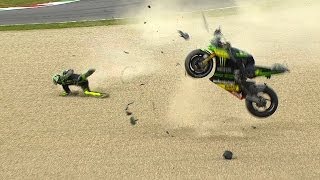 MotoGP™ Mugello 2014  Biggest crashes [upl. by Chryste183]