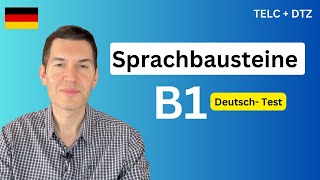 Sprachbausteine B1  TELC  DTZ  Deutschprüfung [upl. by Fanchon799]