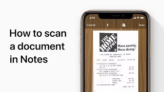 How to scan documents on your iPhone with the Notes app — Apple Support [upl. by Aerdnek]