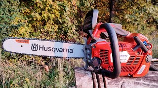 Husqvarna T540xp Mark II 38cc  24HP  first start first cuts big wood test and more [upl. by Orvah]