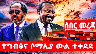 የግብፅና ሶማሊያ ውል ተቀደደ [upl. by Redmond139]