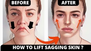 HOW TO LIFT SAGGING SKIN  FACE LIFTING EXERCISES FOR SAGGY JOWLS SAGGY CHEEKS  CHEEKS LIFT JOWLS [upl. by Ylen]