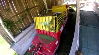 Grass silage  Silo action  John Deere Deutz Fahr Fiat  4th cut [upl. by Cocks181]