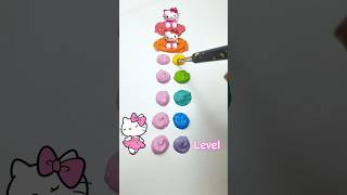 Hello Kitty color change colormixing color mixing art painting [upl. by Button]