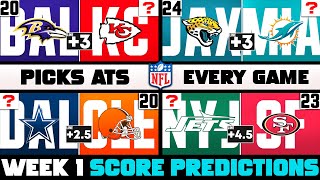 NFL Week 1 Score Predictions for EVERY Game [upl. by Atteynad]