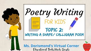 ✏️ How to Write a Shape Poem  Poetry Writing for Kids and Beginners [upl. by Lorilee]