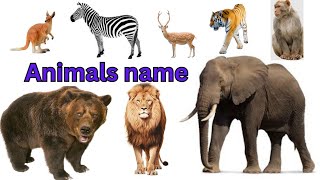 animals name in englishwild animalsbasic for kidsSaravanashivani [upl. by Norbel]