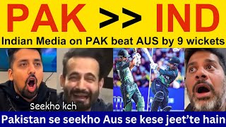 😍 Indian media beautiful reaction today match Pakistan win  Vikrant Gupta on Pakistan Win vs AUS [upl. by Bixler]