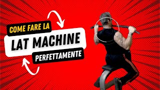 Tutorial Lat Machine  Perfetta esecuzione spiegata in 2 minuti [upl. by Eseekram]