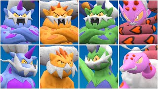 FULL FORCES OF NATURE POKEMON TEAM Shiny Landorus Thundurus Tornadus Enamorus Therian Form Scarlet [upl. by Hanikas953]