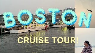 Boston Cruise tour Scenic Boston Harbor Logan Airport Flynn Cruiseport Boston [upl. by Drais710]