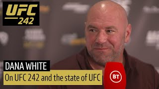 Dana White on Khabib Nate Diaz vs Masvidal and Darren Tills move to middleweight  UFC 242 preview [upl. by Nilson455]